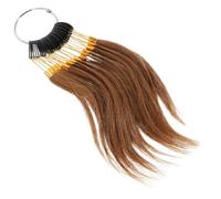 30pcs Human Hair Colour Sample Rings for Salon Testing Charts | Real Hair Swatches, Light Weight Professional Set, Beauty Shop Storage, Comfortable Touch for Colour Trainers