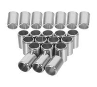 30pcs Hydraulic Hose Crimping Sleeves 18.5mm Stainless Steel | Hydraulic and Pneumatic Lines, Polished Silver Finish, Leakproof Seal, Stable Operation, Low Resistance