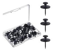 30Pcs I Shape Metal Push Pins Decorative Thumbtacks Cork Notice Board Pin Flat Head Pin for Cork Board Bulletin Multipurpose Thumbtack Hooks