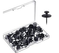 30Pcs I-Shape Push Pins Metal Pushpin Map Pin for Bulletin Board Photo Wall, Sewing Pin for Fabric Quilting for Travel Maps for Cork Board Flag Push