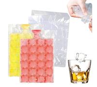 30PCS Ice Cube Bags - 720 Ice Cubes Self-Sealing Ice Cube Bags for Freezing, Disposable Freezer Ice Maker Bags, Food Grade PE Ice Cube Mould Trays for Juice, Drinks, Coffee for Home Kitchen Travel