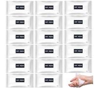 30Pcs Individually Wrapped Disposable Wet Wipes Hand Wipes, Unscented Travel Hand and Face Wipes,Portable Cleansing Wipes for Travel,Restaurant,Barbecue,Office, Daily Use