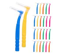 30Pcs Interdental Toothbrush Manual Teeth Cleaning Tools for Oral Hygiene Flossing Brush for Teeth Lightweight Portable Care for Family Friends