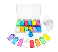 30Pcs Key Tags with Labels,Key Rings with Tags,Pieces Heavy Duty Keys Tagss,Ldeal for Property Managers, Landlords, and Households. Perfect for Organizing Keys, Labeling Items, and Team Use