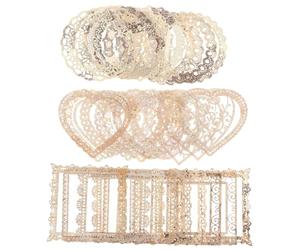 30pcs Lace Border Journaling Paper 30 Sheets Assorted Style DIY