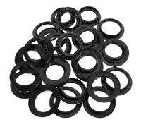 30pcs Lamp Shade Retainer Ring for E26 E27 Socket, Black Plastic