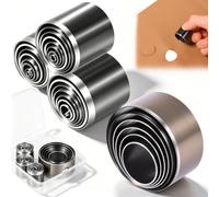 30Pcs Leather Hollow Punch Set, 1-25mm Carbon Steel Round Hole Cutter Tool Kit with Storage Case, Heavy Duty Leather Punching Dies for Belt, Fabric, Rubber, Gasket Maker & DIY Crafts