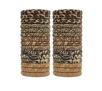 30Pcs Leopard Print Ponytail Holders, Seamless Hair Ties, Stretchy Soft Cheetah Print Hairbands Elastic Hair Accessories for Women Girls.