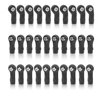30Pcs Link Rod End M4 Ball Joint Head for RC Crawler Car M4 Link Linkage Rod End Width Balls Joint Head Set ForTraxxasTRX-4 1/10 RC Car 3mm / 0.1in Ball Hole 7mm / 0.3in Diameter