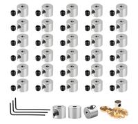 30pcs Locking Pin Backs for Badges, Secure Pin Badge Backs with 3 pcs Wrench, Sturdy & Easy to Use Pin Holder Locking Clasps, Reusable Badge Pins Backs for Jackets Rucksacks Hats Crafts Tie Name Tag