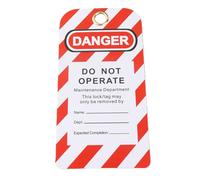 30PCS Lockout Tagout, Rewritable PVC Danger Do Not Operate Loto Labels for Electrical Equipment Repair, Industrial & Use - Compliant with OSHA Standards