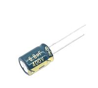 30pcs/lot 6.8UF high frequency low impedance 400V 6.8UF aluminum electrolytic capacitor size 8x12MM S32 20% MQXFCZUX