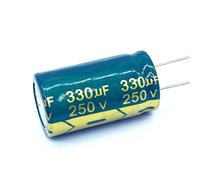 30pcs/lot high frequency low impedance 250v 330UF aluminum electrolytic capacitor size 18 * 30 330UF 20%