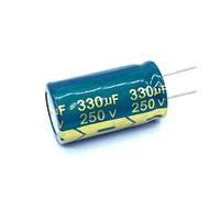 30pcs/lot high frequency low impedance 250v 330UF aluminum electrolytic capacitor size 18 * 30 330UF 20% BIANMTSW