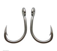 30pcs/lot Live Bait Fishing Hooks 420 Stainless Steel Big Game Saltwater Fishing Circle Hooks Strong Fishhooks(7/0-30PCS)