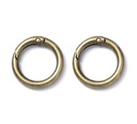 30pcs/lot Spring Clasp Bronze Gold Plated Metal Hooks for Jewelry Making DIY Keychain Rings Buckles Supplies for Keyrings,Wallets(Bronze,27mm)