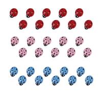 30Pcs Lovely Ladybuged Shaped Hairpins Vibranting Color Soft Resin Alloy Clip For Daily Use Event Hair Decoration Hair Clip