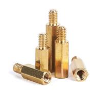30pcs M2 M2.5 M3 M4~M6 Brass Hex Male Female Standoff Board Stud Metric Hexagon Threaded Pillar Motherboard Spacer Bolt Screw(7mm 30pcs,M6 (Thread 8mm))