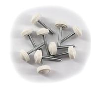 30Pcs M3x20 Hand Tightening Thumb Screws Male Thread Hand Clamping Knobs Screw with White Plastic Handle