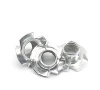 30Pcs M4 M5 M6 M8 M10 Four Claws Nut Speaker N Ut Blind Pronged Insert Tee Nut Furniture(M10)