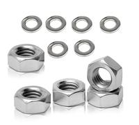 30Pcs M8 Nuts 8mm Stainless Steel Hex Nuts DIN 934 Hexagon Nut for M8 Bolts, Screws and Washers