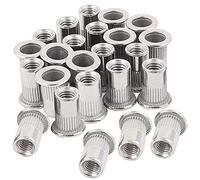 30pcs M8 Rivet Nut Stainless Steel Rivet Nuts Threaded Insert Nutsert Rivnuts M8-1.25