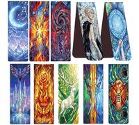 30PCS Magnetic Bookmarks Set - Epic Fantasy Stained Glass Style Page Markers Magnetic Page Clips for Reading, Women Men Book Lovers Book Accessories Gifts Birthday