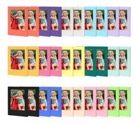 30PCS Magnetic Photo Frames for Instax Mini Film/Polaroid Film, 3.7x2.5in(9.3x6.3 cm) Picture Frames for Fridge, Personalised Fridge Magnet for Photos, Postcard, Notices, Colored