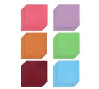 30pcs Magnetic Sticky Notes, 4x4in Magnetic Dry Erase Labels Reusable Dry Erase Sticky Notes Office Classroom Supplies for Fridge Locker Door Cabinet Whiteboard (6 Colors)