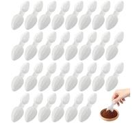 30Pcs Medicine Spoon Reusable Medicine Cups 2.5ml/5ml Double Sided Medicine Spoons for White Cereal Powder Milk Powder Coffee Powder Washing Powder Seasoning Sauces for Home Outdoor Office Cooking