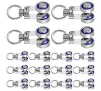 30pcs Metal Curtain Track Roller Pulley for Smooth Glide Window Use