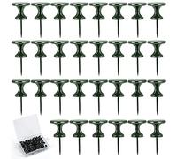 30pcs Metal Giant Jumbo Push Pins - 1.14 Inch Large Black Thumb Tacks for 20 Lbs Wall Hangings Office Home Classroom Decorative