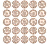 30pcs Metal Hollow Buttons, 23mm Golden Sewing Fasteners | Flat round Design, Polished Luster, Decorative Accents for Cardigans, Waistcoats, Hats, Knitting and Garment Embellishing