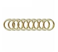 30pcs Metal O Ring Spring Clasps for DIY Jewelry Openable Round Carabiner Keychain Bag Clips Hook Dog Chain Buckles Connector For Keyrings(Gold,26mm)
