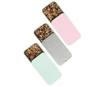 30pcs Metal Pet Birds Training Feeder Hand-held Seed Tray Small Size for Lovebirds Finches Canary Easy to Carry for Training(Mix)