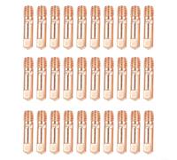 30PCS MIG Welding Contact Tips 0.8mm (0.030") Copper Nozzles for MB15 15AK Welding Torch, M6x25mm High Conductivity Liner for MAG Gas Shielded