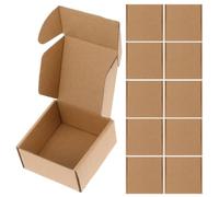 30pcs Mini Aircraft Style Paper Gift Box for Handmade Soap Cookies | Khaki Finish, Easy Assembly, Deformation Resistant, Supports Weight, Christmas Kitchens