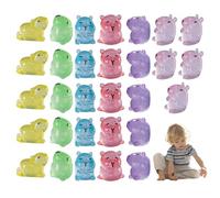 30PCS Mini Capybara Luminous Cute Tiny Resin Animals Glow in The Dark Mini Resin Figures for Fairy Garden Micro Landscape Crafts Decor Cake Topper