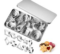 30Pcs Mini Cookie Cutters Set, Small Biscuit Cutters, Star Cookie Cutter Suitable for Polymer Clay Pastry Baking Scone & Icing Shapes