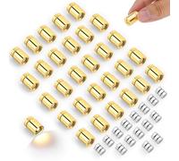 30pcs Mini LED Lights, Battery Operated Tiny Small Micro Miniature Museum LED Lights with 15 Extra Spare Batteries for Shadow Box DIY Craft & Creative Decor (Warm White)