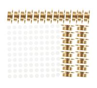 30pcs Mini Metal Rotating Bearings for Scrapbookers and Card Makers | Smooth Quiet Spin, Easy Installation, Keeps Paper Flat, with Adhesive Strips and Dots for Workshop Use