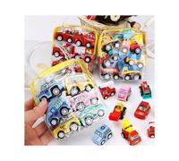 30pcs Mini Pull Back City Cars and Trucks Toy Vehicles Set Model Car for Kids