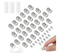 30pcs Miniature Led Lights, Micro Mini Tiny Small Led Decorative Lights with 15 Spare Batteries and 30 Adhesive Backings for Dollhouse Crafts Party Decoration Accessories (Cool White)