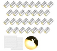 30pcs Miniature Led Lights Small Lights for Hand Craft, Warm White LED Balloons Lights for Paper Lanterns Miniature Light for Doll House Toy Decoration