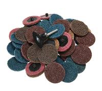 30PCS Mix 2'' 50mm Sanding Discs Fine Grit Roll Lock Surface Conditioning Quick Change with 1 Pad Holder
