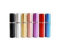 (30pcs, Mixed colors) 5/10/20/50pcs 5ml Mini Portable Refillable Perfume Bottle Aluminum Spray Atomizer Empty Metal Parfume Atomizer Bottle for Travel