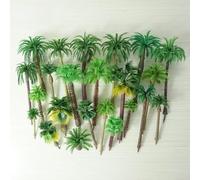 30pcs Mixed Model Trees 5-9cm Plastic for DIY Scenery Layout Display