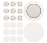 30pcs MM Iron Piezo Disc Buzzer Pickup for Guitar and Sensors | Low Voltage Trigger Signal, Convenient Installation, Audible Warning, Classic Silver Piece for Electronic Products