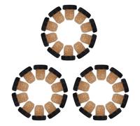 30pcs MM T Shape Wood Cork Stopper for Glass Bottles Airtight | Reusable Closure for Wine Tasting, Vinegar Containers, Craft Projects, Elegant Finish, Multi-bottle Use