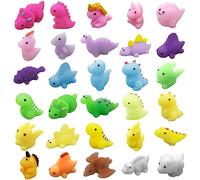 30PCS Mochi Squishy Toys Age 3+, Mini Kawaii Dinosaur Squishies Soft Fidget Toys Stress Squeeze Toys Party Bags Filler for Boys Girls Birthday Gifts